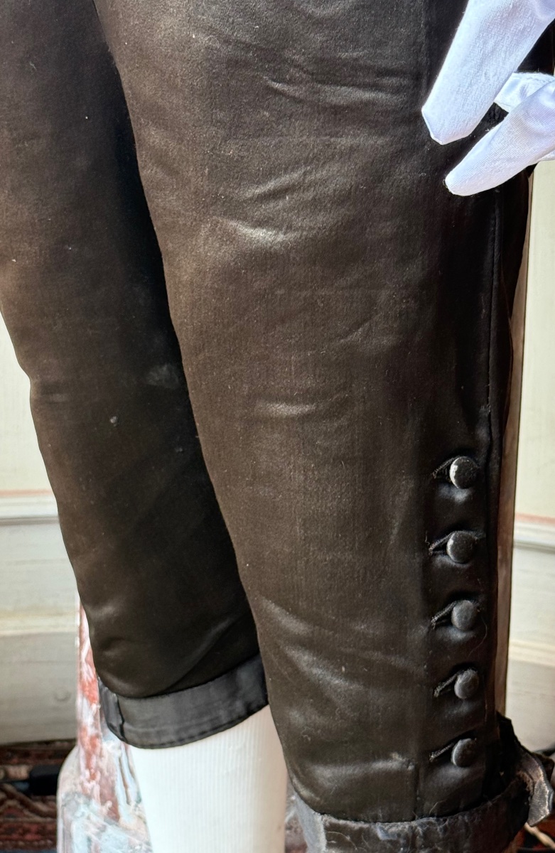 Waistcoat And Breeches, 18th Century, Circa 1780.-photo-2