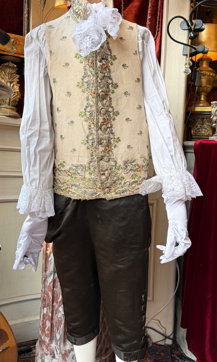 Waistcoat And Breeches, 18th Century, Circa 1780.