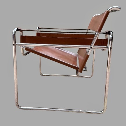 Wassily B3 Armchair By Marcel Breuer, By Gavina 1960. -photo-4
