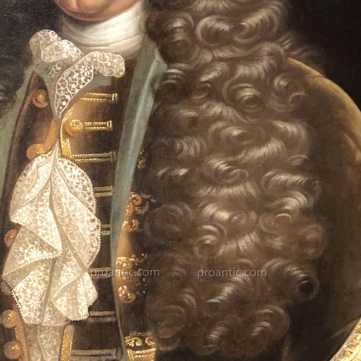 Homme de qualité, Régence vers 1720, ép. XVIIIè. -photo-1