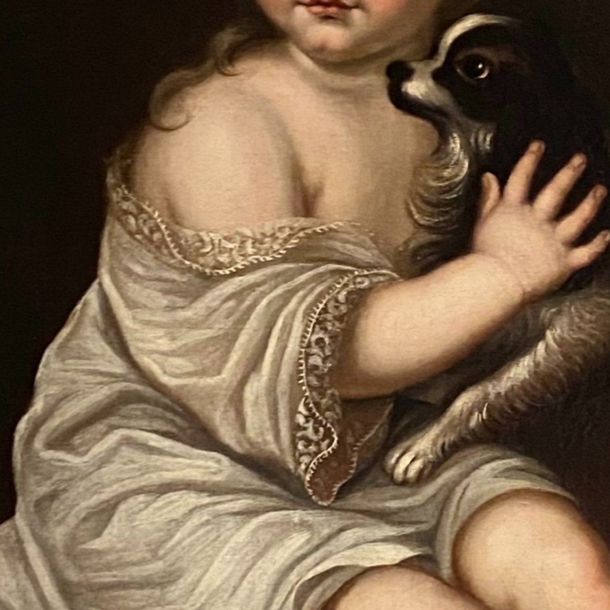 Jeune Maître et son petit chien, 1720, J. Ranc** HST-photo-2