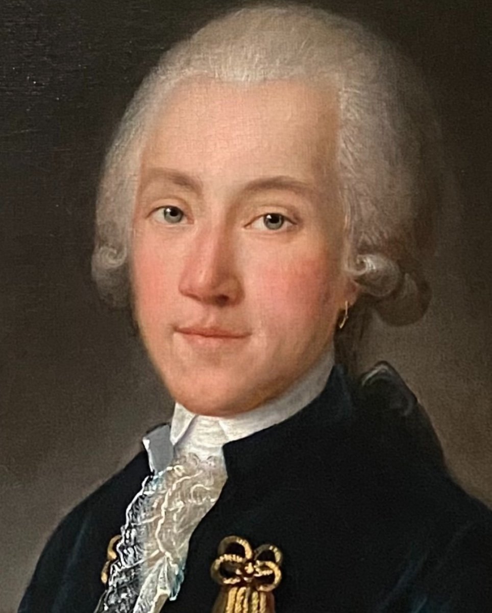 Élégant homme de Cour, époque Louis XVI, XVIIIe -photo-2