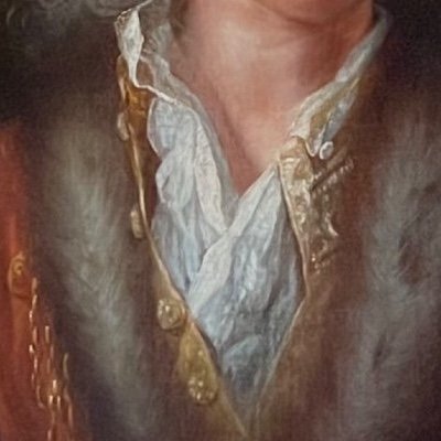 Portrait d’homme attribué à JF Courtin vers 1730, à la coiffe ornée de plumes. -photo-2