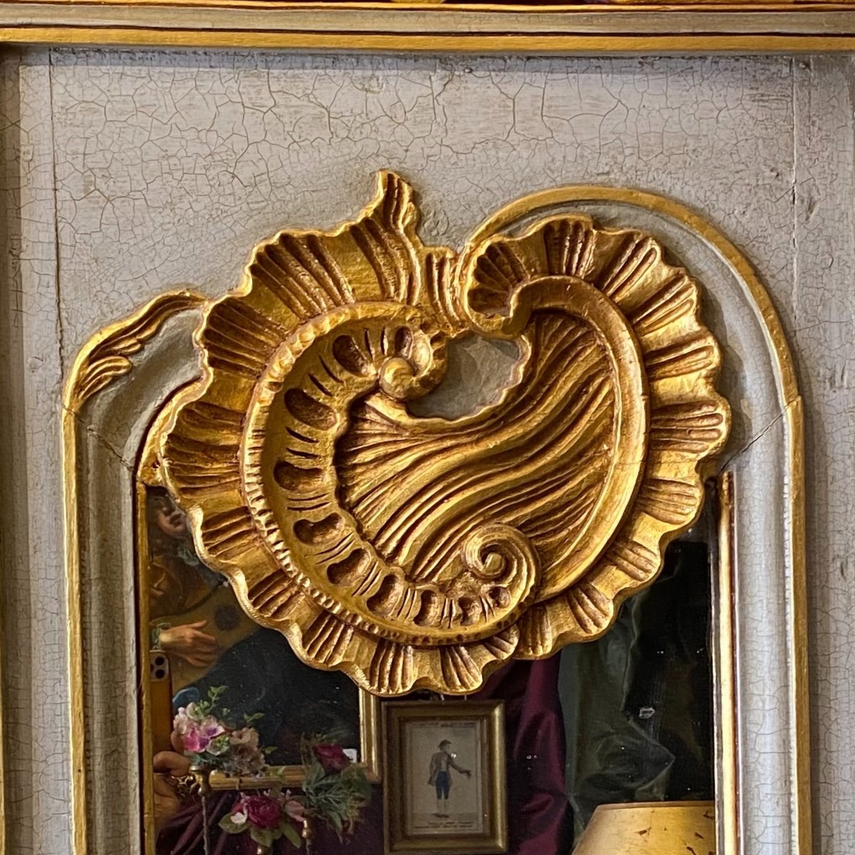 Large Baroque Mirror  Early 19th Century. Italy.-photo-3