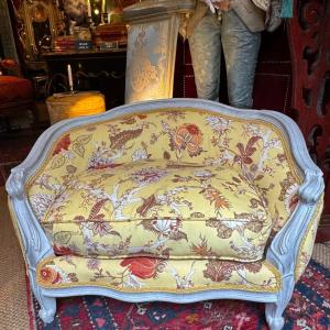  Small Marquise Dog, Cats Sofa , Very Comfortable, 20th Century, Louis XV Style.