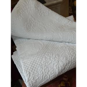 Provencal Cotton Pique “bed Throw”, Perfect Condition, Early 20th Century. 