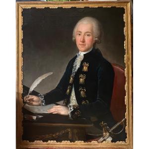 Élégant homme de Cour, époque Louis XVI, XVIIIe 