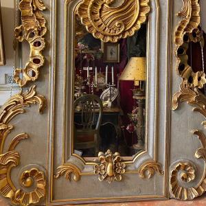 Large Baroque Mirror  Early 19th Century. Italy.