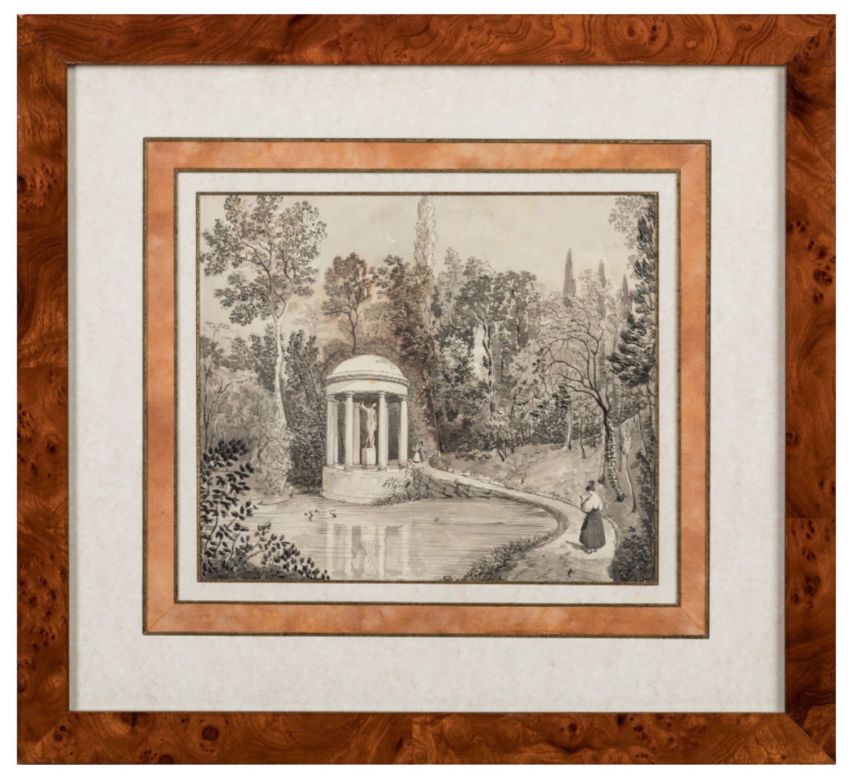 Emilio Burci - Original Drawings For 'vedute Del Giardino Del Mar. Strozzi-ridolfi'-photo-4