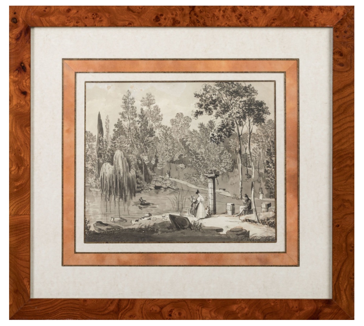 Emilio Burci - Original Drawings For 'vedute Del Giardino Del Mar. Strozzi-ridolfi'-photo-5