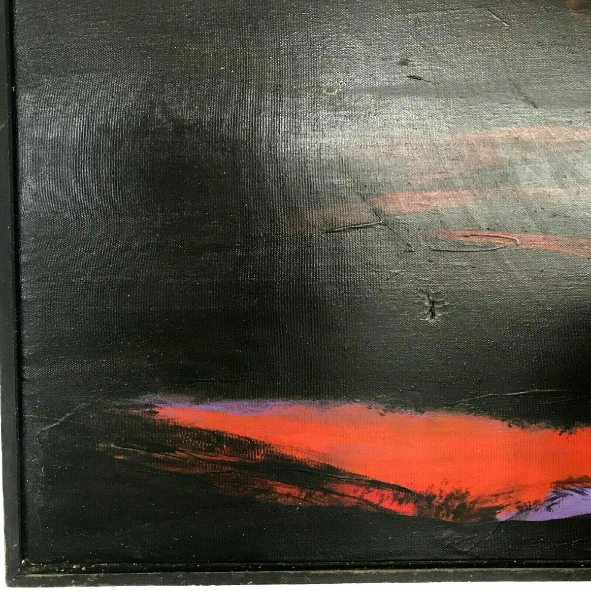Huile Sur Toile Christian Marie Moreau 1980 St Jean Cap Ferrat XX Siècle-photo-2