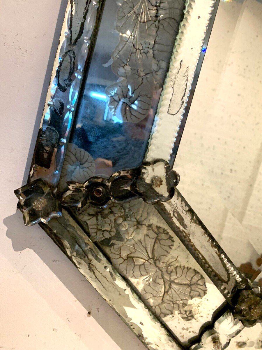 Venetian Mirror A Pare Close XX Century-photo-4
