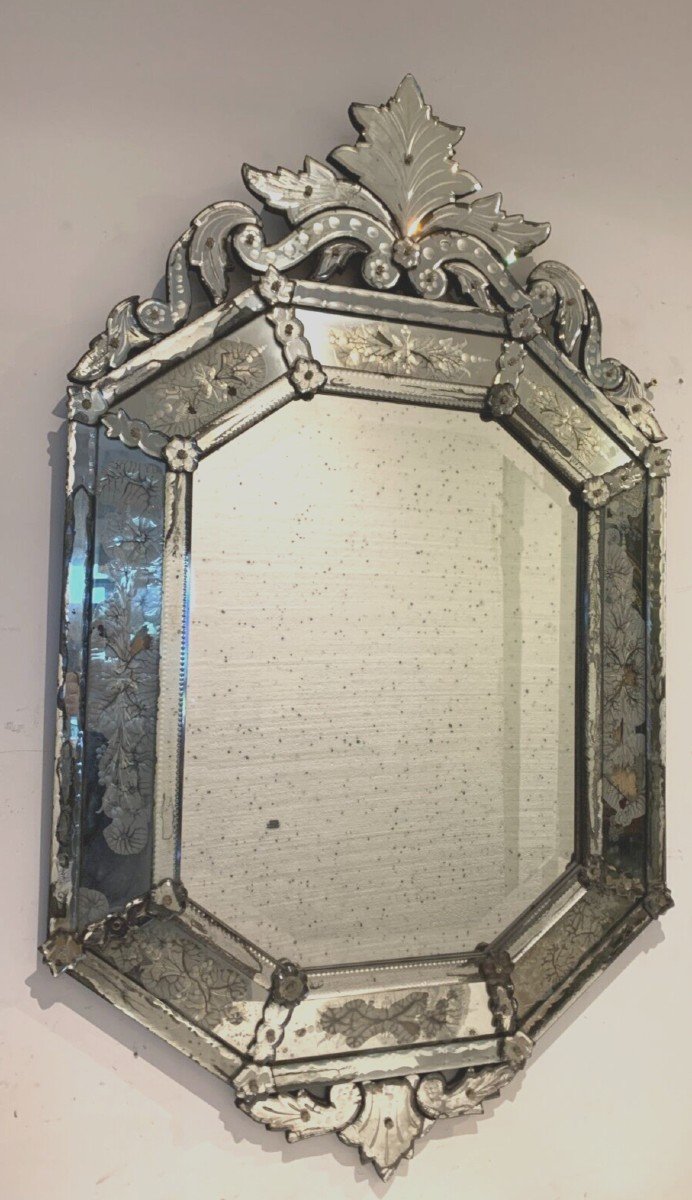 Venetian Mirror A Pare Close XX Century-photo-6
