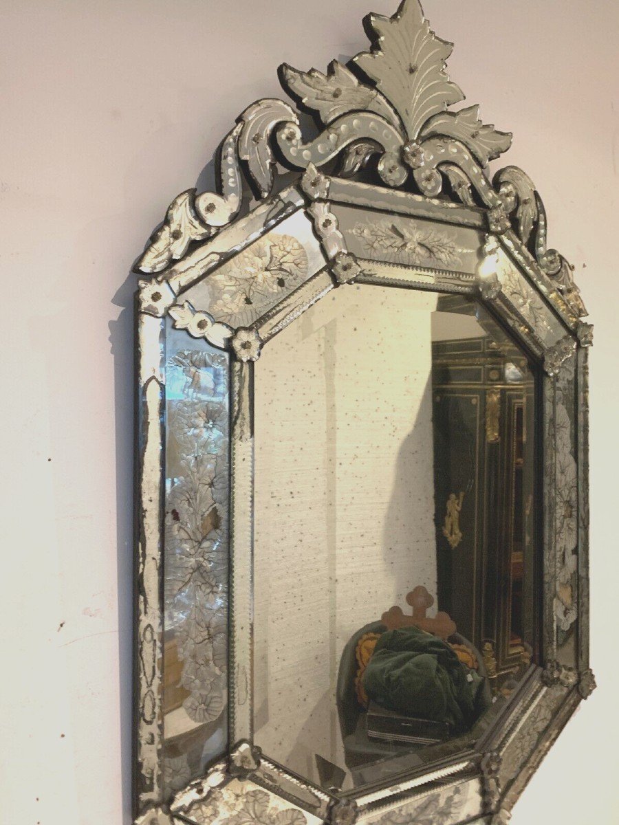 Venetian Mirror A Pare Close XX Century-photo-7