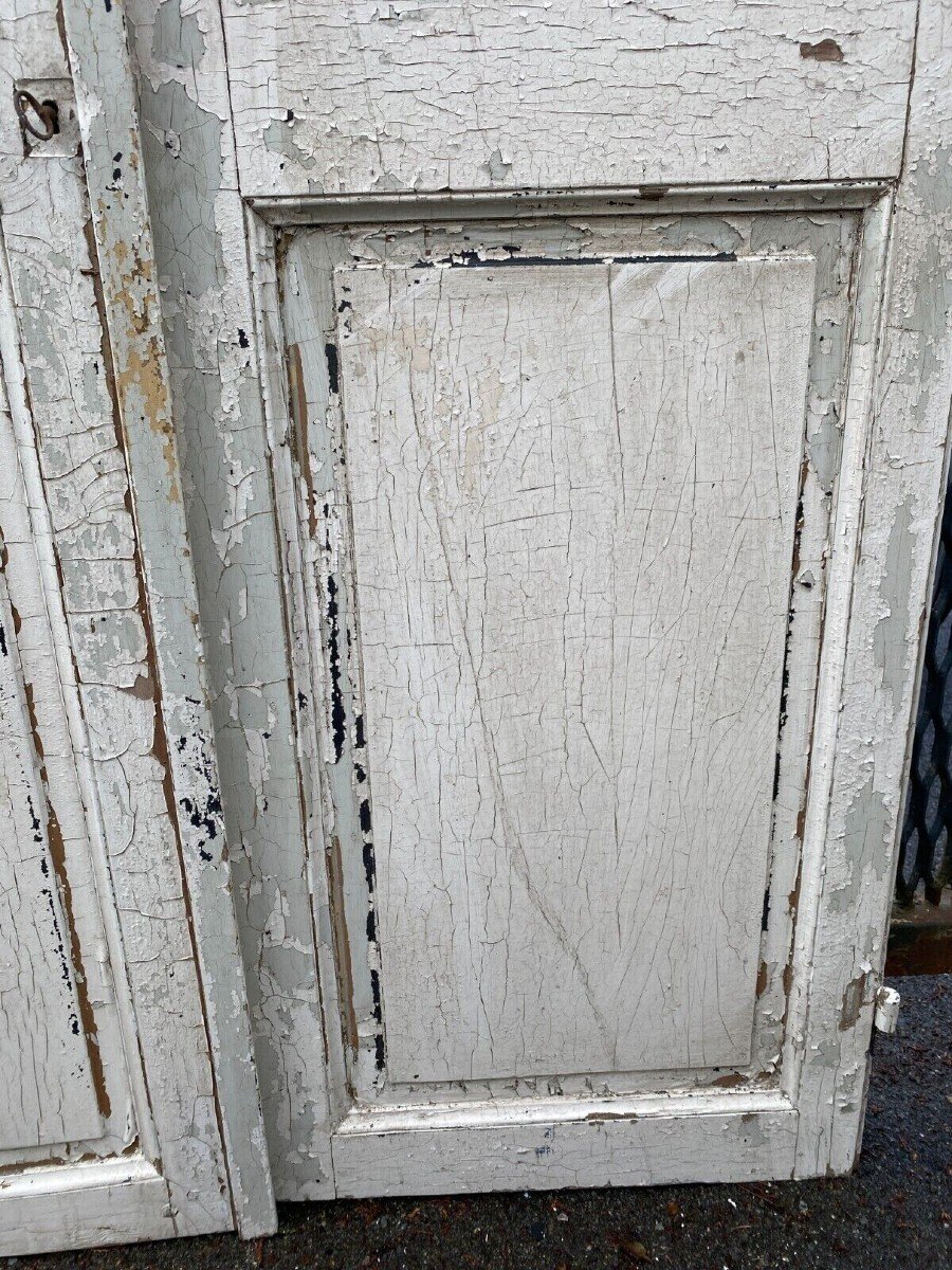 Double Closet Doors In Solid Fir. XX Century.-photo-2