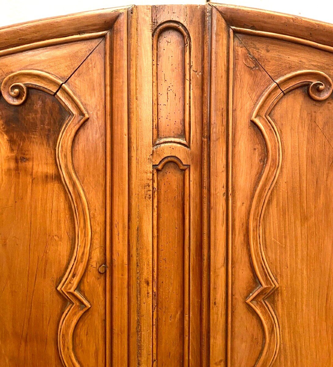Pair Of Framed Doors In Solid Cherry XVIII Century-photo-7