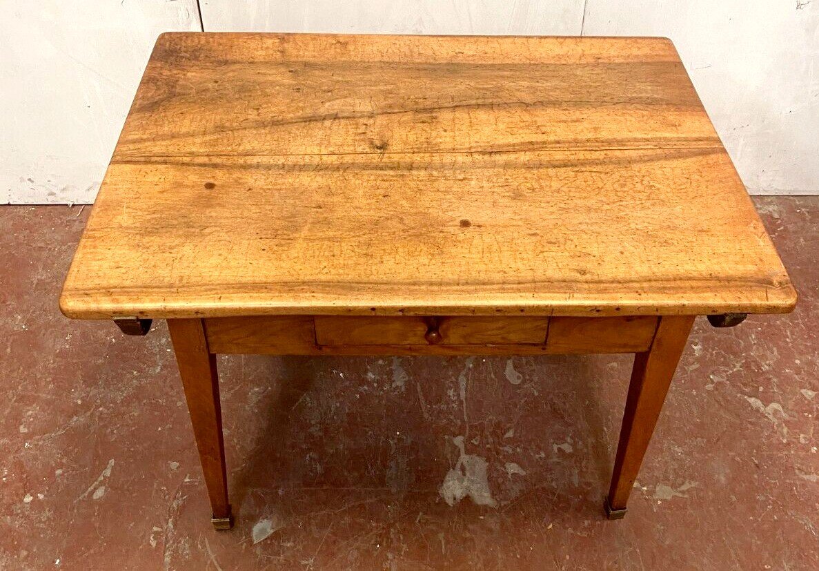 Table Bureau Rustique En Noyer Massif XIX Siécle-photo-2