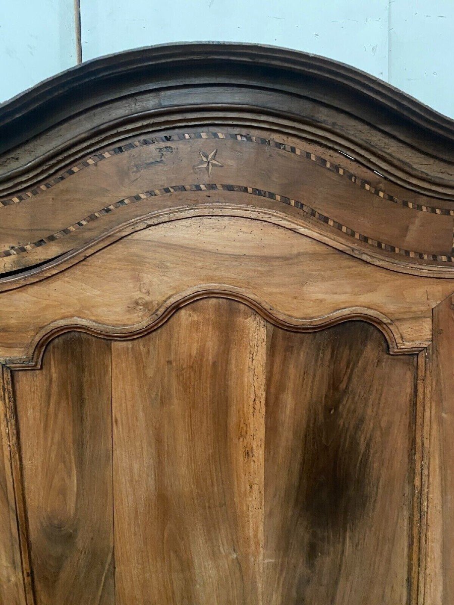 Bonnetière A Chapeau De Gendarme De Style Louis XV En Merisier XIX Siècle-photo-4