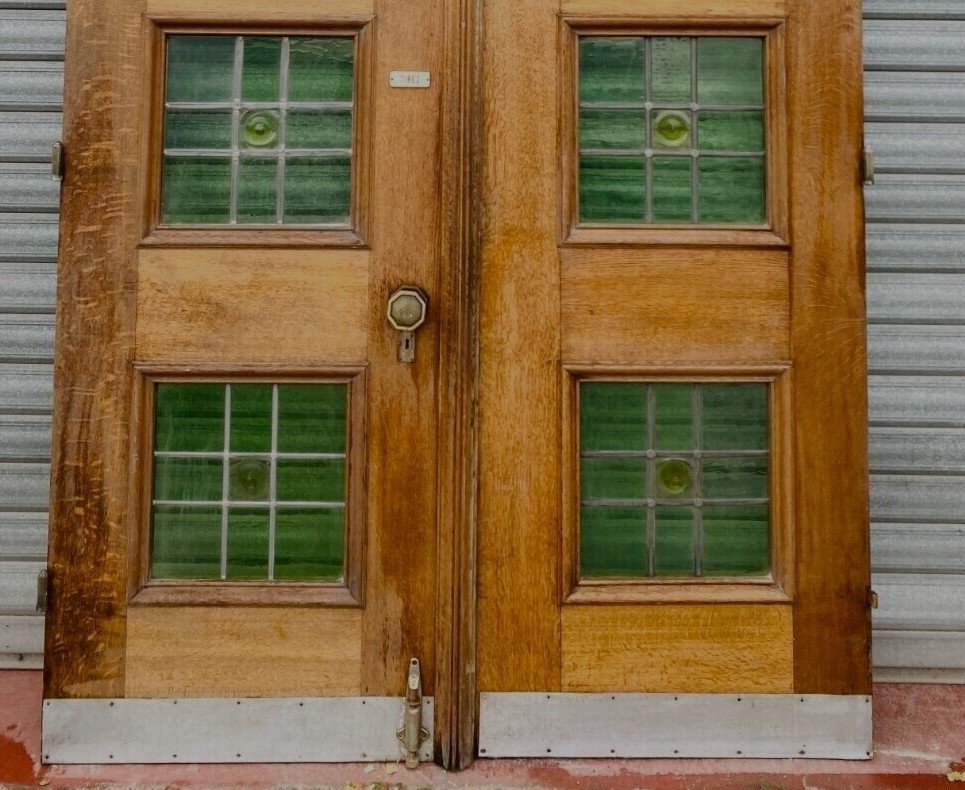 Passage Or Entrance Door In Solid Oak 20th Century-photo-2