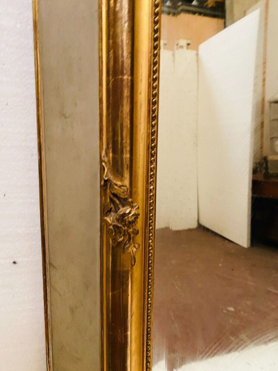 Louis XV Style Mirror In Wood And Golden Stucco 20th Century-photo-2