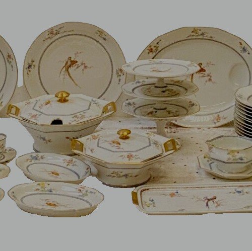 Limoges Par Theodore Haviland Service De Table De 83 Pièces XX Siècle-photo-7