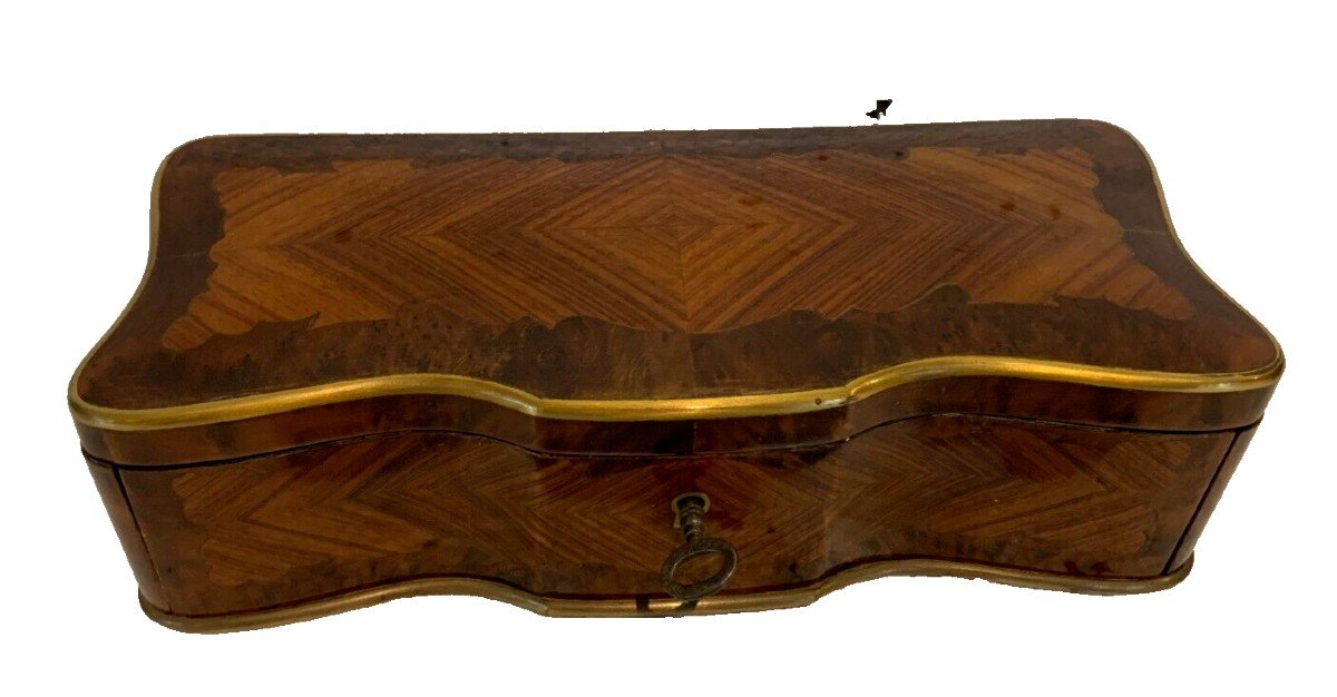 Glove Box In Thuya Burl Napoleon III Boulle Marquetry XIX Century