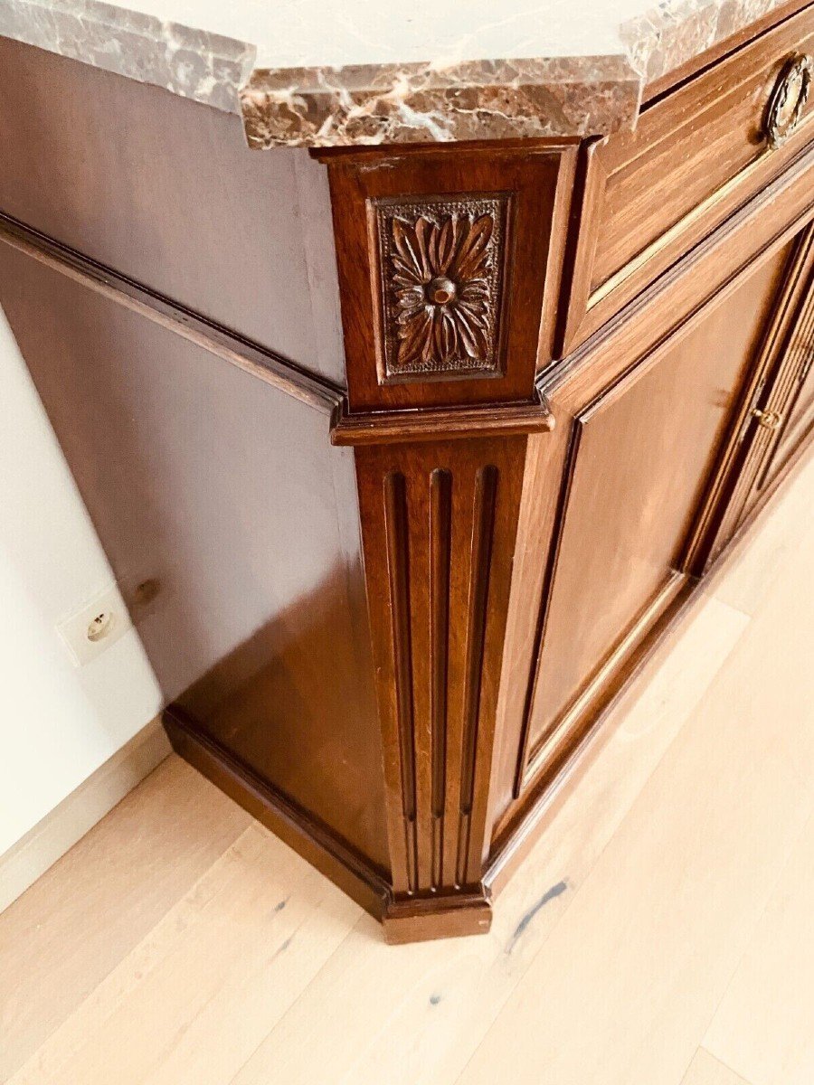 Buffet De Style Directoire En Acajou Et Placage XIX Siècle-photo-7