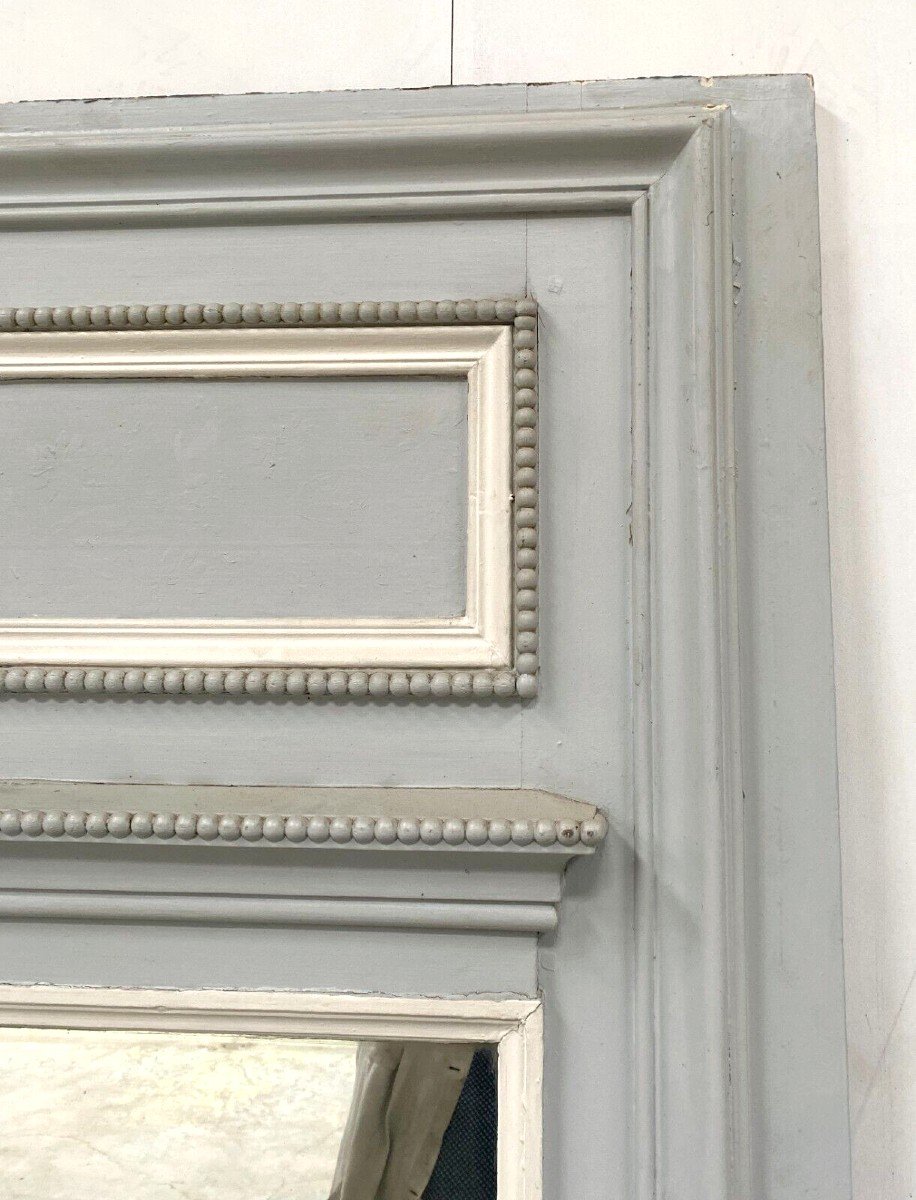Louis XVI Style Trumeau In Wood And Patinated Stucco 20th Century-photo-2