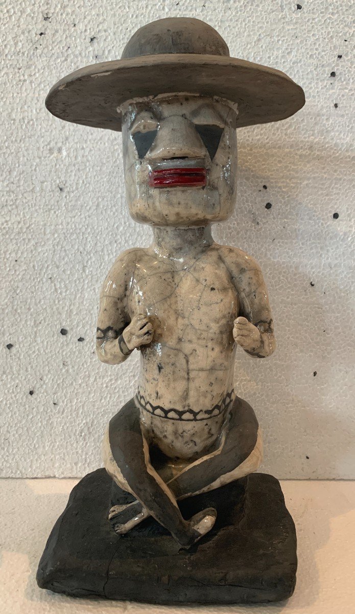 20th Century Glazed Ceramic Sculpture