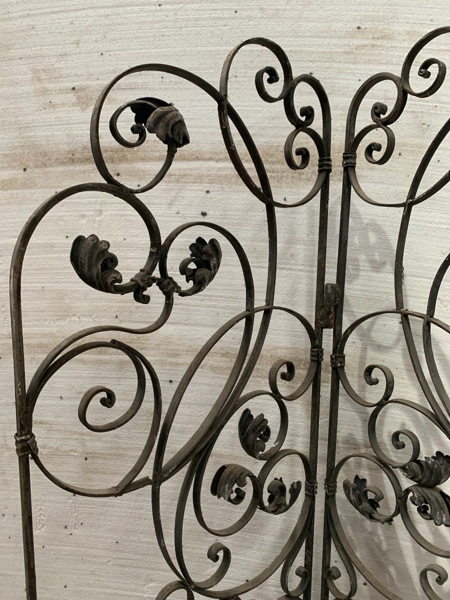 20th Century Wrought Iron Four-leaf Divider-photo-3