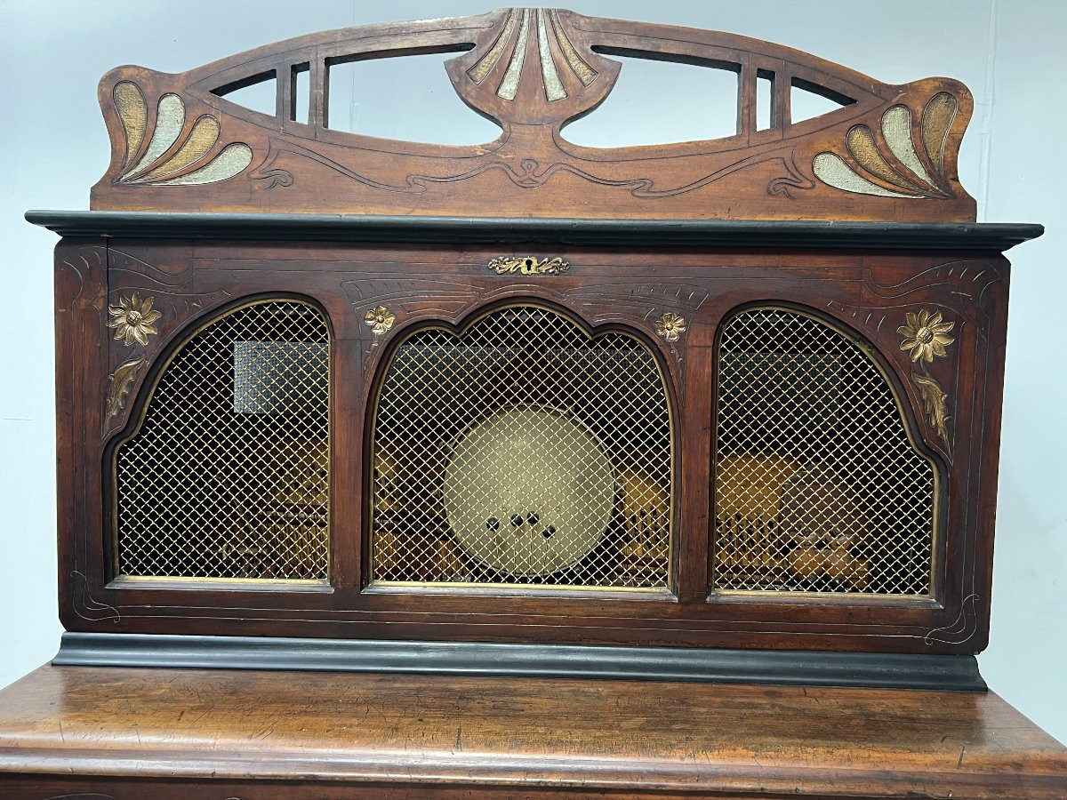 Art Nouveau Mechanical Piano "baileuil House In Lille 20th Century-photo-3
