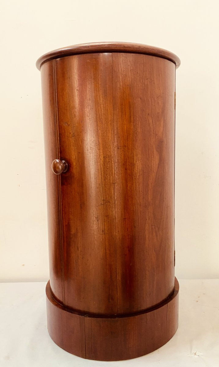 Napoleon III Mahogany And Veneer Bedside Table, 19th Century-photo-7