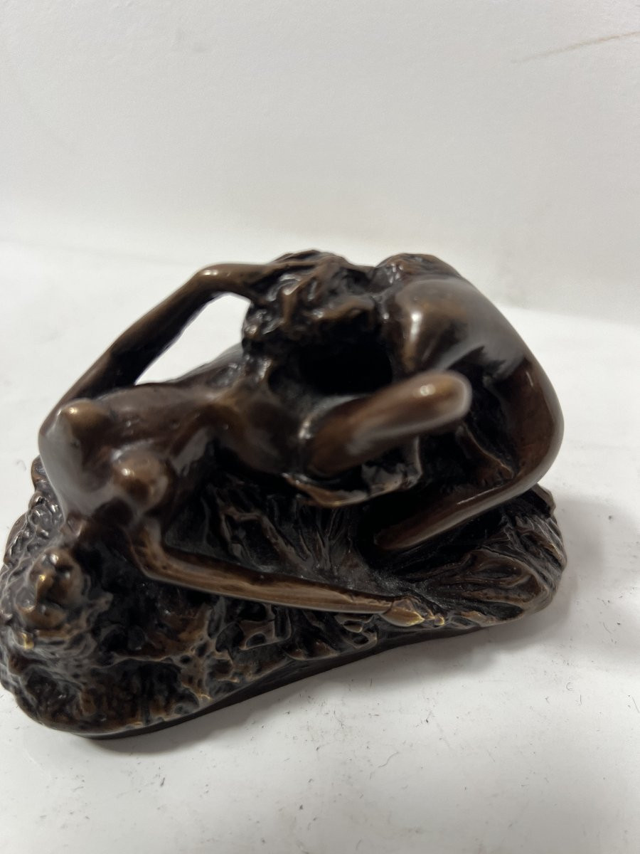 Erotic Bronze With Brown Patina "jm. Lambeaux" 20th Century-photo-4