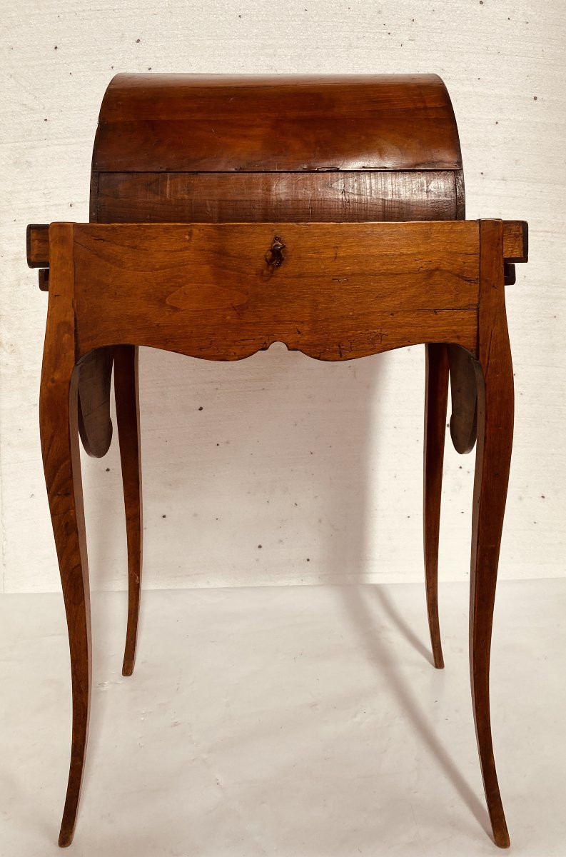Tilting Desk Or Capuchin With Mechanism In Solid Cherry Wood. 19th Century.-photo-4