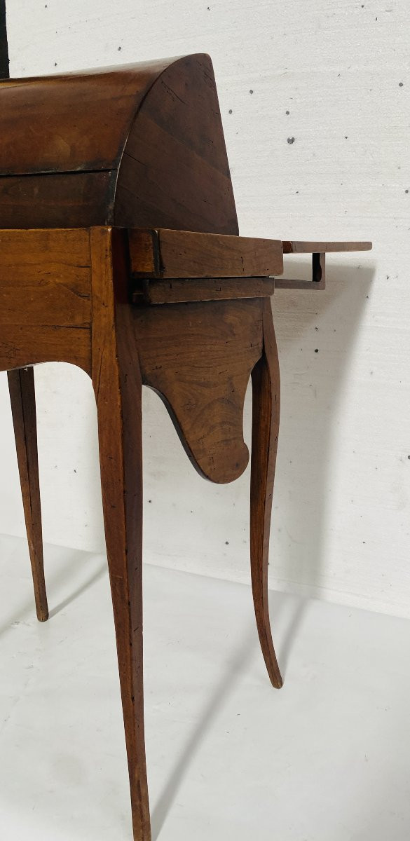 Tilting Desk Or Capuchin With Mechanism In Solid Cherry Wood. 19th Century.-photo-1