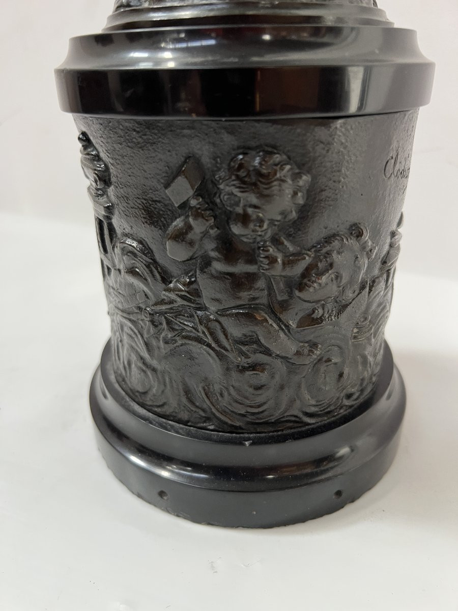 "mercury" Bronze Group With Brown Patina. 19th Century-photo-5