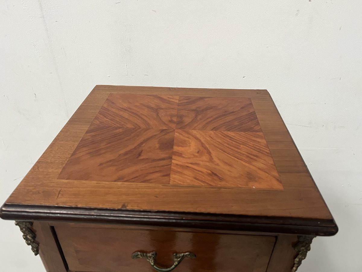  Louis XV Style Seven-day Chest In Rosewood Veneer, 20th Century-photo-3