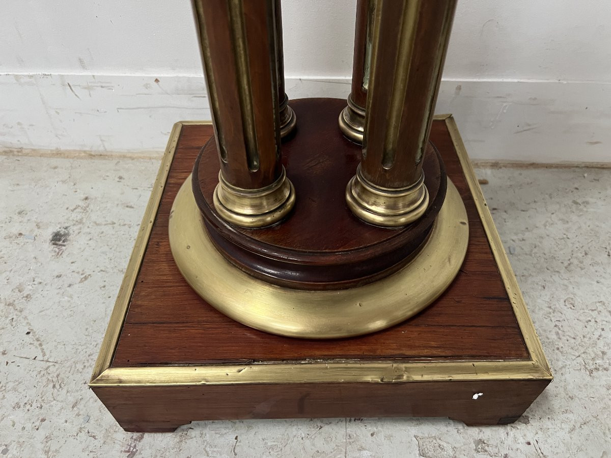 Colonne de présentation Napoléon III en acajou XX siècle-photo-4