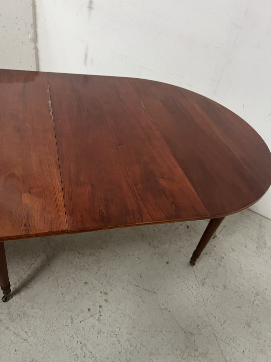 Table a six pieds de style Louis XVI en acajou XIX siècle-photo-6