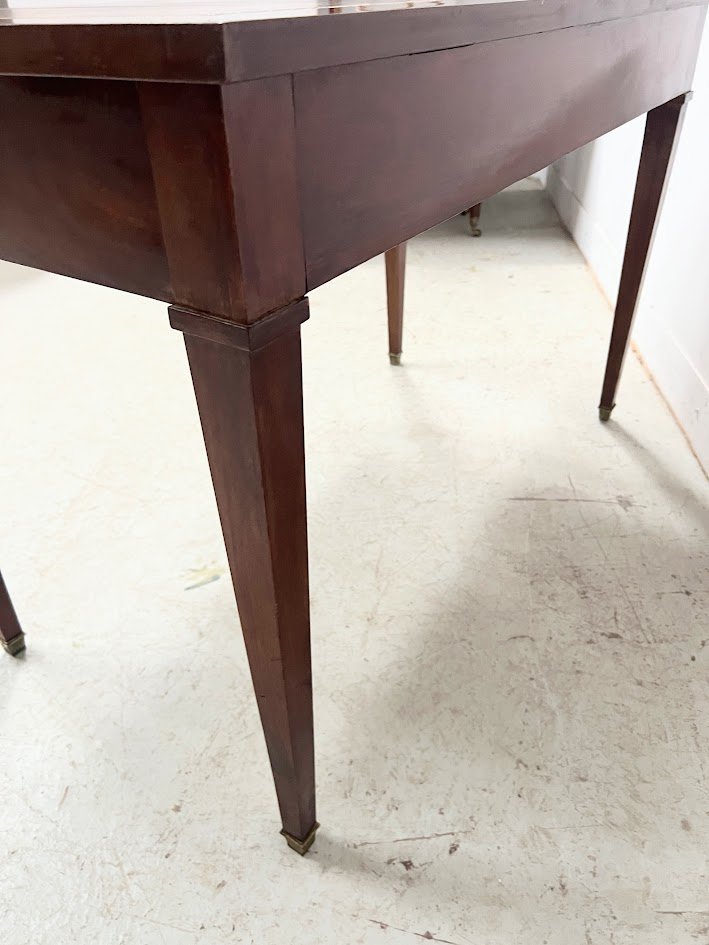 Louis XVI Style Desk In Mahogany And Veneer, 20th Century-photo-4