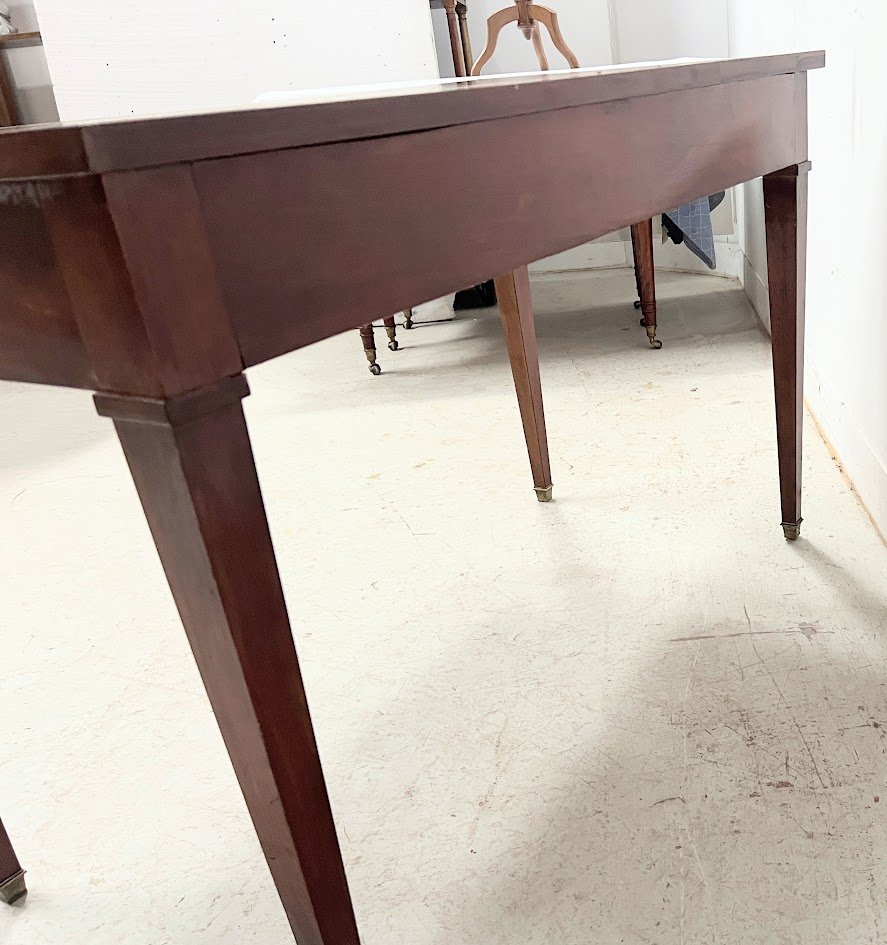 Louis XVI Style Desk In Mahogany And Veneer, 20th Century-photo-6