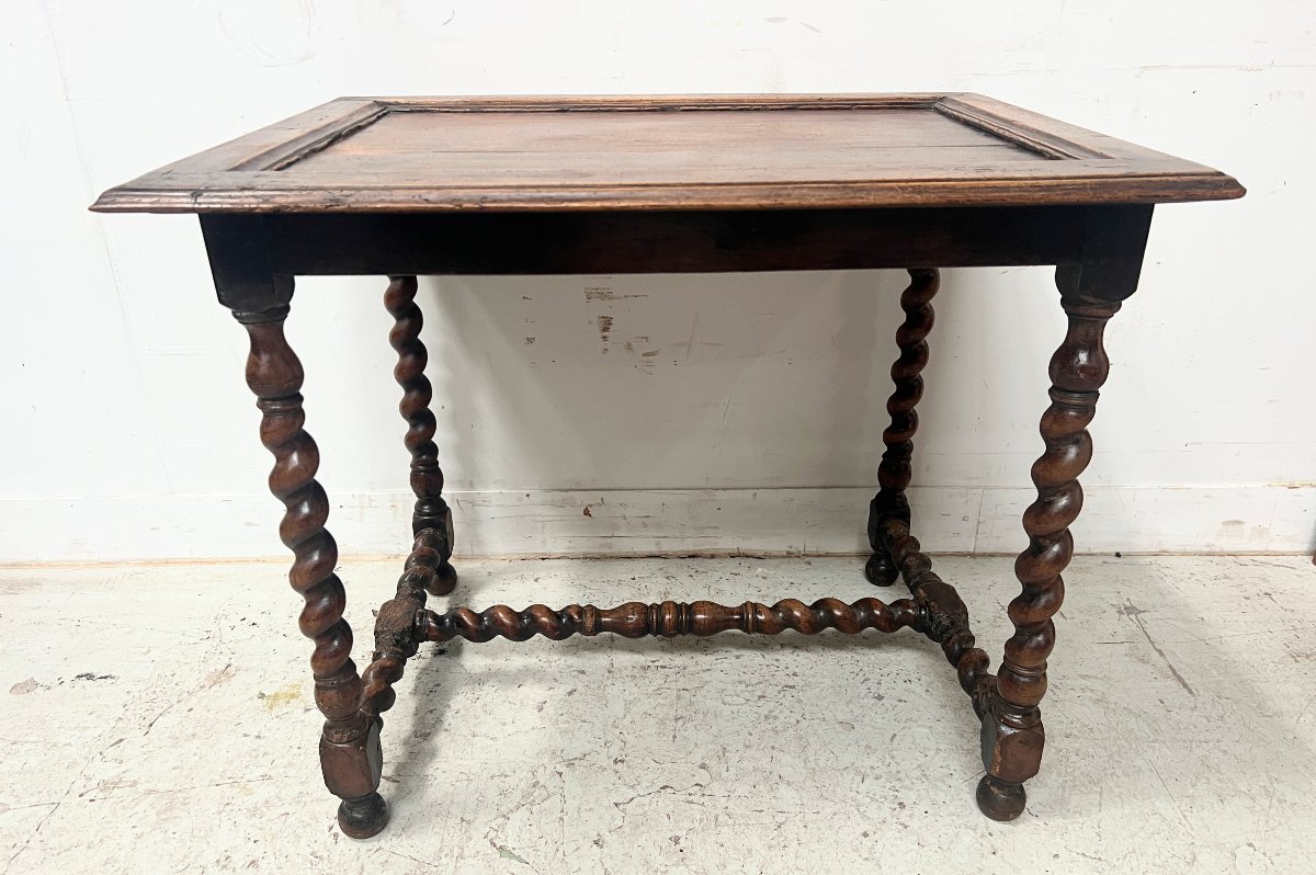 19th Century Solid Walnut Writing Desk-photo-3