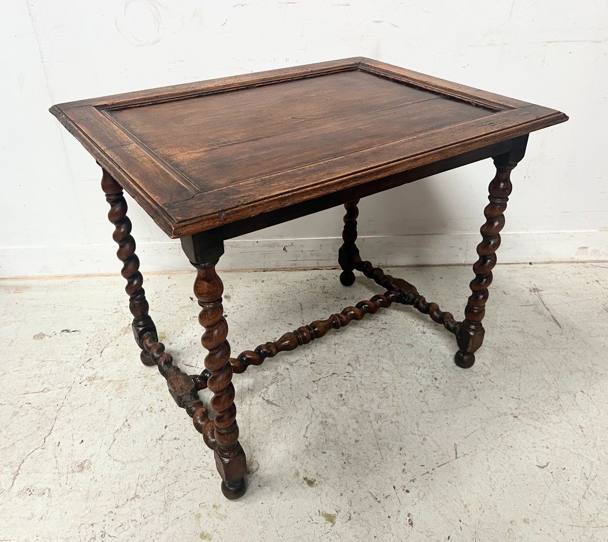 19th Century Solid Walnut Writing Desk-photo-4