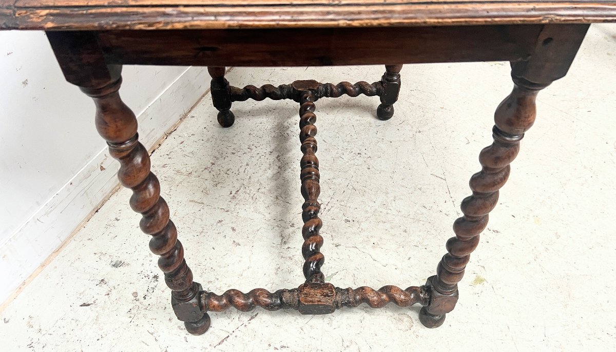 19th Century Solid Walnut Writing Desk-photo-3