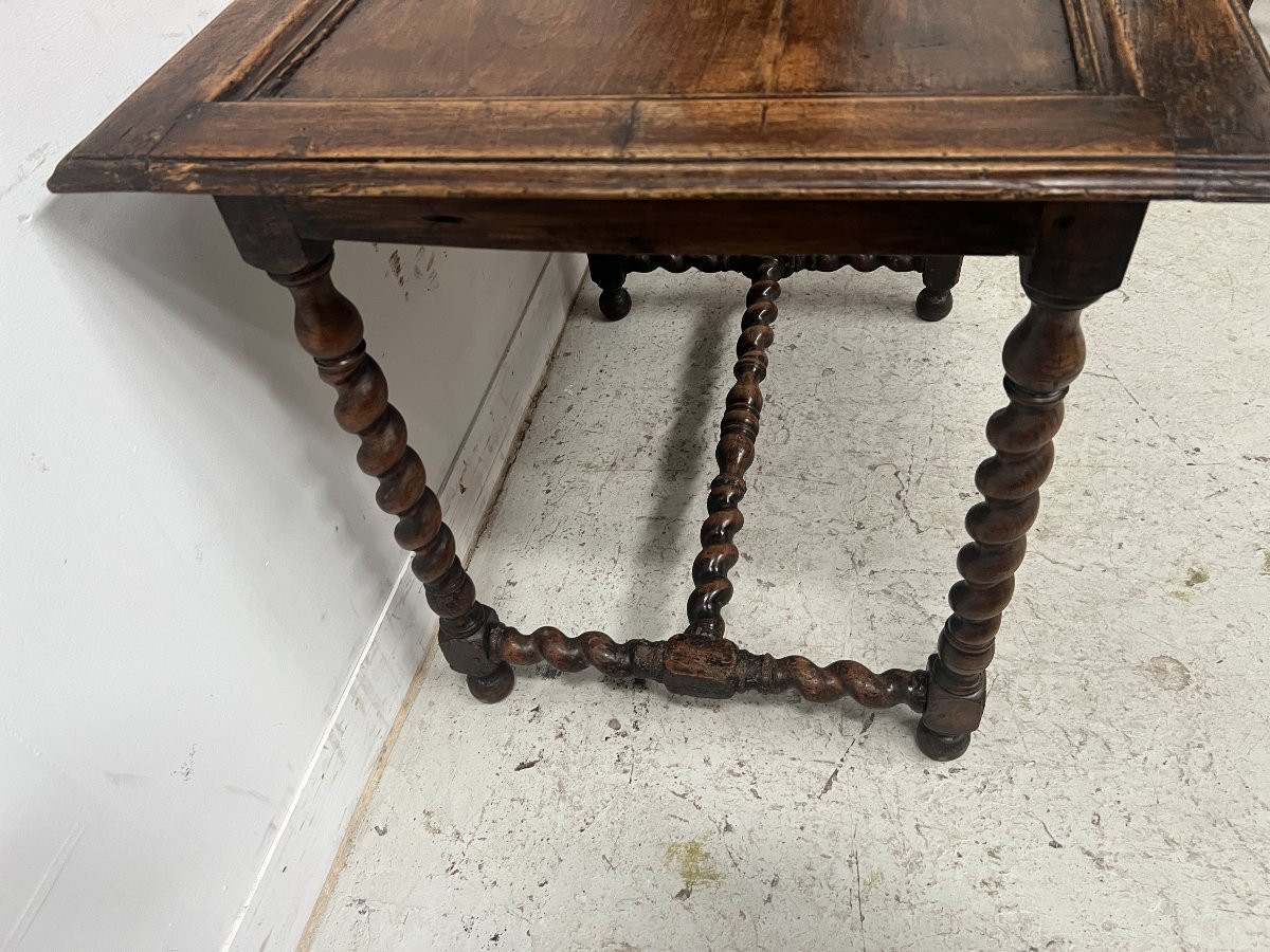 19th Century Solid Walnut Writing Desk-photo-5