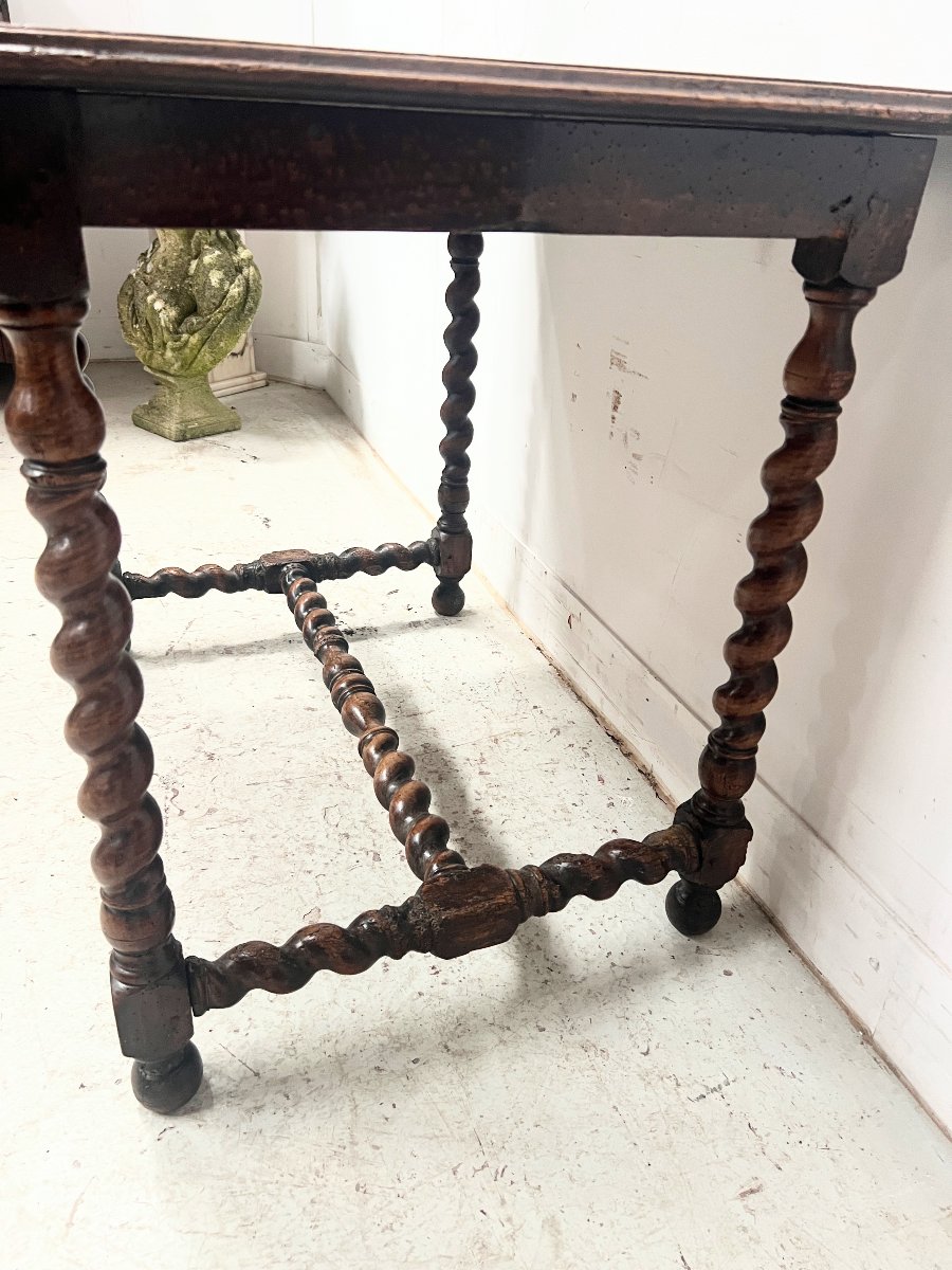 19th Century Solid Walnut Writing Desk-photo-6