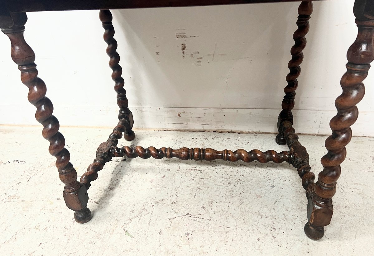 19th Century Solid Walnut Writing Desk-photo-7