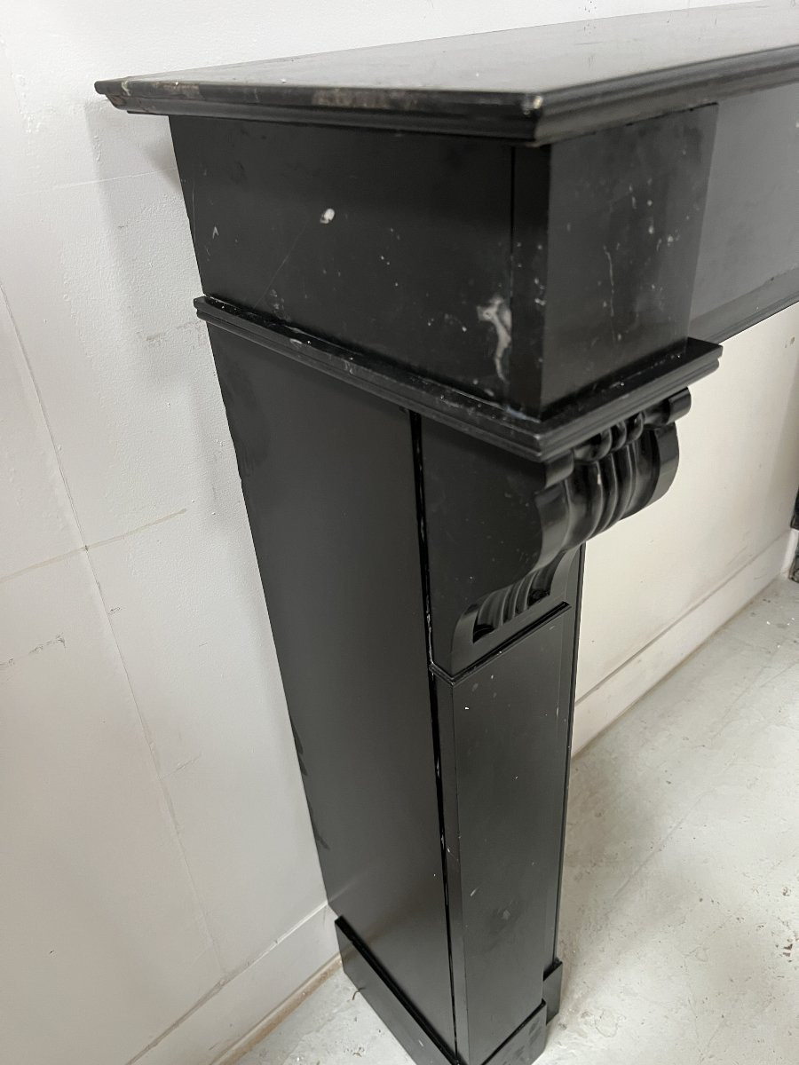 Napoleon III Fireplace With Black Marble Corbel, 19th Century-photo-5