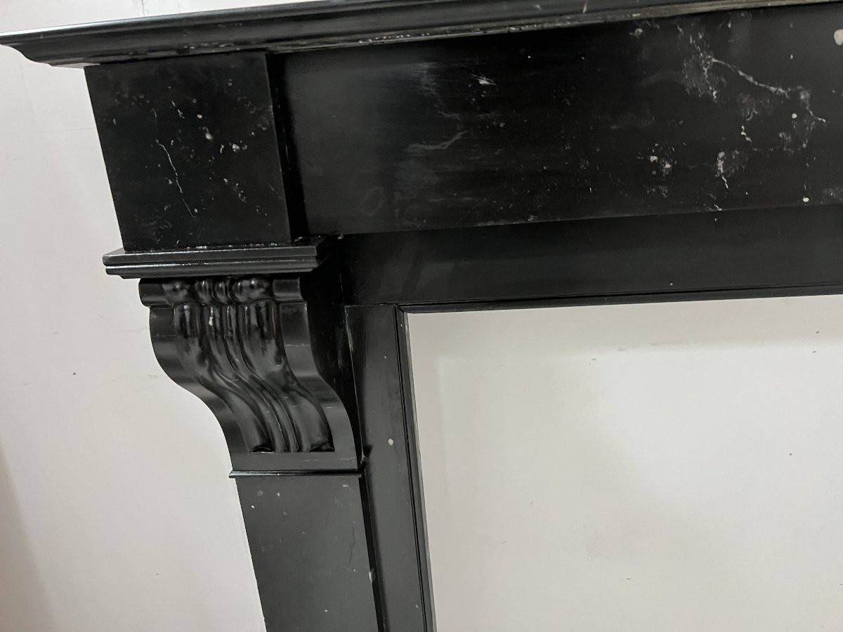 Napoleon III Fireplace With Black Marble Corbel, 19th Century-photo-7