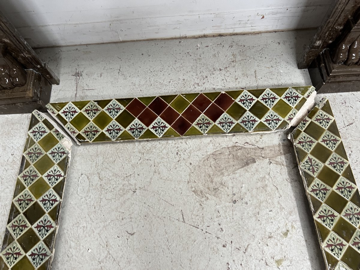 Napoleon III Fireplace With Claw Feet In Speckled Marble, 19th Century-photo-2
